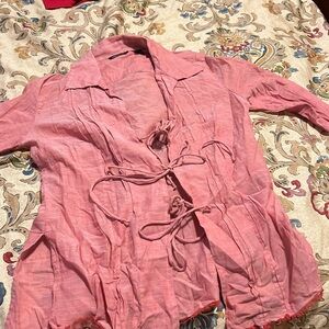 American Eagle Outfitters XS Long Sleeve Shirt in Blush